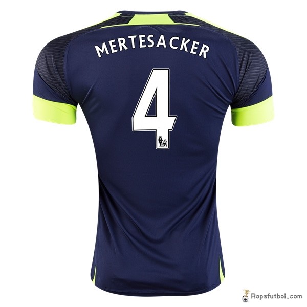 Camiseta Arsenal Replica Tercera Ropa Mertesacker 2016/17 Azul